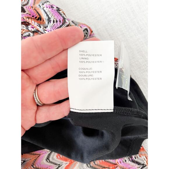 Ramy Brook | Daphne Zigzag Halter Maxi Dress | Soho Multi | Sz 16 - Picture 12 of 12